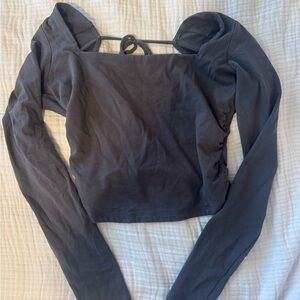 Garage Charcoal Long Sleeve Women's Top